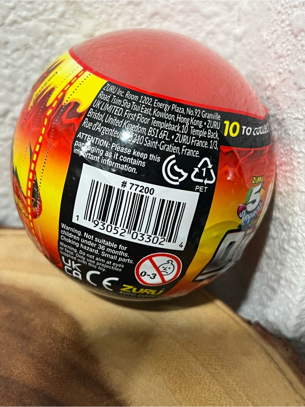 Volcano Dino Strike Surprise Ball - Picture 2 of 4